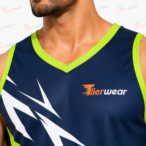 Débardeur de sport personnalisé pour hommes par sublimation – Vente en gros – Gilet de fitness et d'entraînement à séchage rapide, respirant, pour athlétisme, musculation et course à pied - Product Image 6