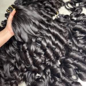 Paquets d'extensions de cheveux humains ondulés naturels du Vietnam au prix de gros - Product Image 4