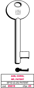 Llave de Mapa 6p1d (g.Vaz 0) Patent Agb, Corni, Mp, Patent - Product Image 1