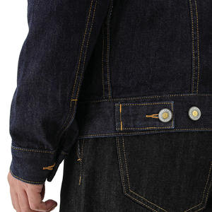 Men's Retro Vintage <b>Slim</b>-Fit 100% Cotton Denim Jacket Washed Outerwear Coat with Lapel for Autumn Streetwear Workwear <b>Vestes</b> - Product Image 4