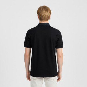 Chemise à manches courtes respirante brodée personnalisée, coupe classique, style décontracté pour homme - Product Image 3