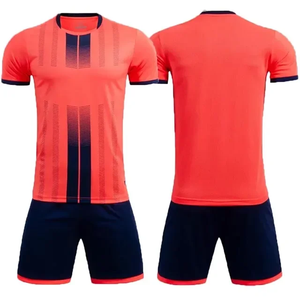 Conjunto de Jersey de fútbol transpirable de secado rápido para hombres y niños, uniforme de fútbol de entrenamiento para equipo para fanáticos del fútbol - Product Image 1