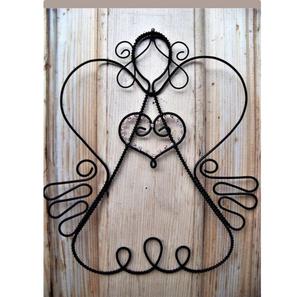 <b>Flower</b> Design Wrought Iron Christmas Hanging <b>Ornament</b> with Black Color for Home Christmas Holiday Decoration <b>Ornaments</b> - Product Image 3
