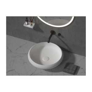 Sistema de fregadero de baño de latón negro mate Grifo de ducha de caño de cascada moderno Mezclador Acrílico grande Independiente para escurridor de hoteles - Product Image 6