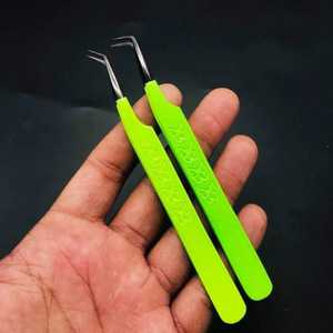 Offres Spéciales Sevmek chirurgical classique Hello Kitty pince à cils antistatique en acier inoxydable pointe courte couleur rose personnalisée - Product Image 2