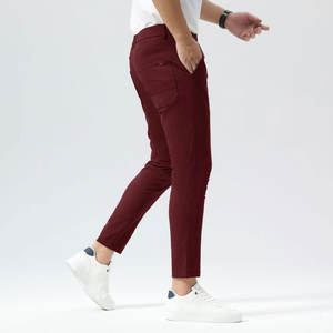 Pantalones Chinos para Hombre, Transpirables, Fáciles de Usar, Bolsillo Regular, Estilo Casual, Cierre de Botones, Cintura de Calidad, 100% Algodón - Product Image 3