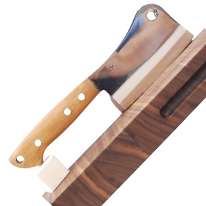 Cuchillo de carnicero de acero inoxidable personalizado hecho a mano con mango de madera de Fresno cuchillo de cocina cuchillo de chef para regalos DIY compatible con OEM - Product Image 6