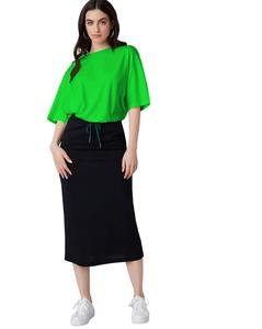 เสื้อยืดผ้าฝ้ายย้อมสี100% แขนสั้นผ้าฝ้ายโอเวอร์ไซส์เข้ารูปแบบกำหนดเอง - Product Image 4