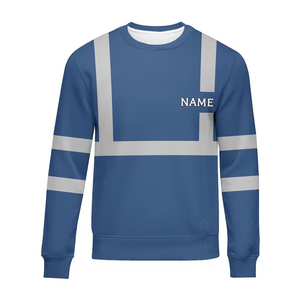 Sweat-shirts de sécurité réfléchissants haute visibilité, vêtements de travail pour hommes, sweat-shirt en polyester personnalisable, logo personnalisé - Product Image 6