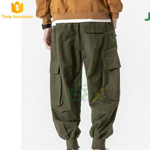 <b>Men's</b> Casual Joggers Pants Baggy Cotton Drawstring Tapered Sweatpants Multi-Pocket Cargo <b>Hippie</b> Loose Fit <b>Trousers</b> Mid Straight - Product Image 3