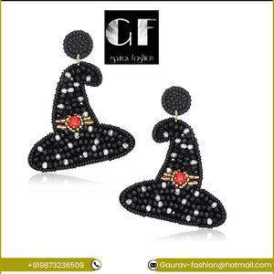 Vente directe d'usine! Meilleur Prix Halloween Noël Géométrique Boucles D'oreilles Or Goutte Accessoires À La Mode Or Anniversaire - Product Image 2