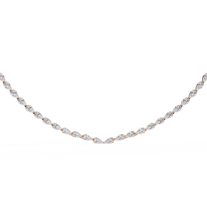 สร้อยคอทองคำ 18K ประดับเพชรเลี้ยงในห้องปฏิบัติการ เครื่องประดับสุดหรูสำหรับสุภาพสตรี - Product Image 1