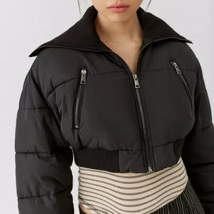 New Design High Street Cropped <b>Puffer</b> <b>Jacket</b> Custom Puff Ladies Down Winter Bomber <b>Jackets</b> Thick Warm Parkas <b>Jacket</b> For Ladies - Product Image 6