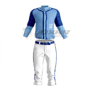 Ensemble d'uniformes de baseball personnalisés comprenant un maillot sublimé et un pantalon en tissu respirant évacuant l'humidité, idéal pour les matchs de ligue - Product Image 5