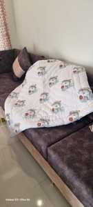 Edredón de bebé con estampado de bloque de mano, funda de cama Kantha de algodón con estampado de bloque de mano suave, colcha Kantha - Product Image 6