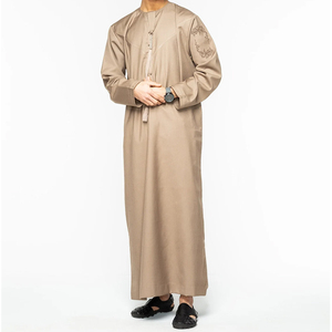 Thobe Islámico Modesto para Hombre, de Algodón, Manga Larga, Venta al Por Mayor - Product Image 1