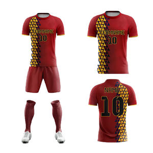 Uniforme de Fútbol de Alta Calidad 100% Poliéster Transpirable de Secado Rápido Personalizable con Identidad de Equipo para Hombres Adultos Juego Competitivo - Product Image 6