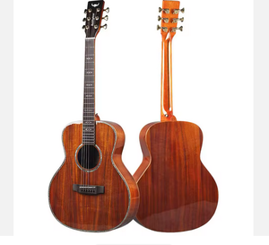 Guitare acoustique de voyage professionnelle Bullfighter D-3623 KOA Wood 36 pouces, couleur naturelle, acacia, finition brillante, pour performance - Product Image 1