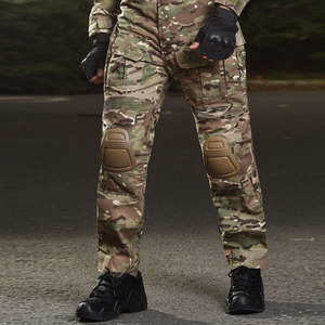 Zennison OEM G3 đồng phục ngụy trang đầu gối pad màu đen chiến thuật chiến đấu ếch phù hợp với quần - Product Image 2