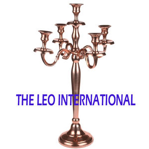 Lot de bougeoirs en acier inoxydable et acrylique, finition argentée polie, pour éclairage de maison, villa et événements - Prix de gros - Product Image 5