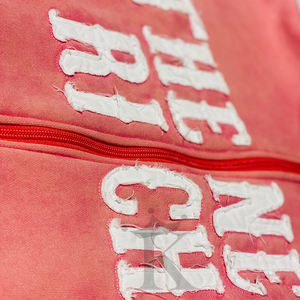 500 GSM personnalisé rose français éponge surdimensionné coton hommes hiver thermique sweats à capuche lavé à l'acide en détresse fermeture éclair solide sweats - Product Image 5