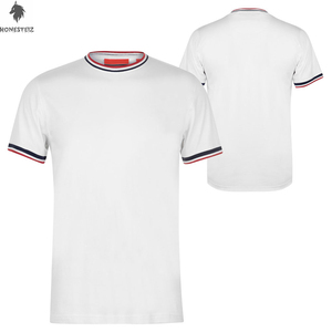 T-shirt Ringer Homme Grande Taille Personnalisé en Polyester/Coton de Haute Qualité 220 Grammes Motif Uni Streetwear Tendance Tricoté Formel - Product Image 3