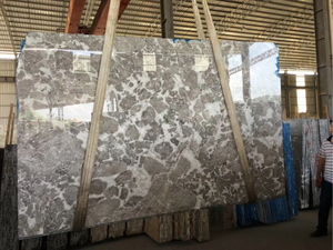 แผ่นหินอ่อนสีเทาขัดเงาธรรมชาติ 100% ขนาดสั่งทำได้ คุณภาพสูง หินอ่อนเกรดพรีเมียม แผ่นหินอ่อนสีเทาสำหรับปูพื้นและบุผนัง - Product Image 5