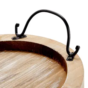 Bandeja de servicio de madera de pino CoDurable con revestimiento protector para uso diario y fácil limpieza disponible a precio mayorista - Product Image 4