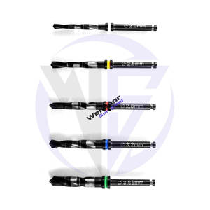 Juego de brocas para implantes dentales de 5 Uds., herramientas quirúrgicas de titanio recubiertas de negro con Mini soporte de fresa gratis, instrumentos de alta calidad - Product Image 4