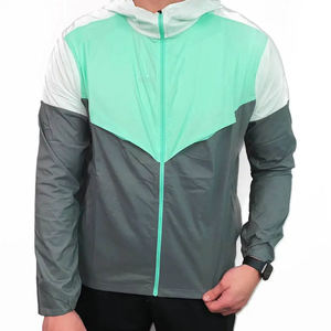 Chaquetas Cortavientos de Bloques de Color para Hombre al por Mayor, Chaqueta Cortavientos para Correr, Chaqueta Softshell para Hombre para Exteriores, Chaqueta Softshell con Cremallera - Product Image 1