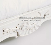 Großhandel Hochwertiges Modernes Luxuriöses Antikes Königliches Klappbares Vollholz-Bett mit Stauraum, Handgefertigt und Anpassbar, Rajasthan-Stil