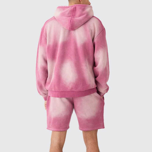 Ensembles de sweats à capuche pour hommes de la meilleure qualité Logo personnalisé 100% coton survêtement de jogging ensemble court de sweat à capuche deux pièces pour hommes ensemble court - Product Image 6