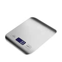 Báscula Digital de Cocina Electrónica de Acero Inoxidable de Alta Precisión, Compacta, para Repostería, Café y Alimentos