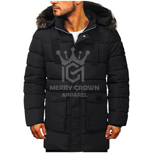 Veste d'hiver pour homme Manteau à capuche chaud et coupe-vent Parkas pour homme Parka épaisse pour homme Vêtements d'extérieur respirants décontractés Vestes pour homme - Product Image 1