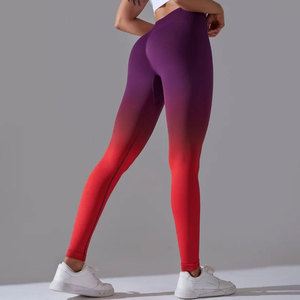 Leggings de Yoga para Mujer, Económicos, de Spandex/Poliéster, Cintura Alta, con Costuras, Secado Rápido, Transpirables, Ropa Deportiva para Gimnasio - Product Image 2