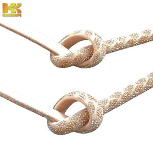 Kinghope - Cuerda Decorativa de Cristal con Diamantes de Imitación 3D para Sandalias de Mujer - Product Image 4