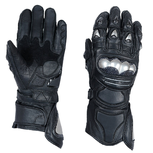 Men's Premium Quality Black Genuine Leather Motorbike Gloves Waterproof Sports <b>Protector</b> Motorcycle Auto Racing Wear For Men - Product Image 1