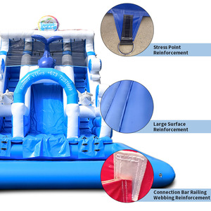 Glissière gonflable extérieure de terrain de jeu de piscine de glissière d'eau de PVC de parc aquatique pour des adultes d'enfants - Product Image 3