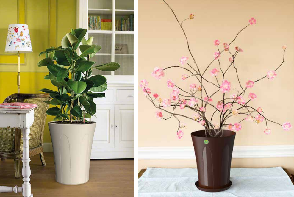 TALL FLOWER POT Recycled Plastics PP from Duytan Manufacturer Ho Chi Minh Vietnam low price hot deal high quality