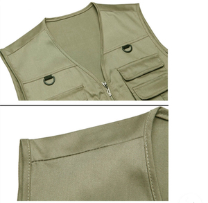Chaleco Multibolsillos Personalizado para Hombre, Ligero, Ajustado, para Viajes, Trabajo, Pesca, Fotografía, Proveedor al por Mayor - Product Image 6