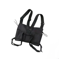 SmallCat Sac gilet tactique multifonctionnel Hip Hop Street Style Polyester imperméable avec fermeture à glissière Viet Nam Design