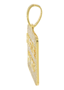 Hip Hop Luxe 925 Or Argent Sterling VVS Moissanite Diamant Nom Initial Pendentif Personnalisé Pendentif Fine Pendentifs Charmes - Product Image 3