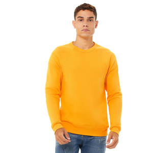 Unisex Premium Sweatshirt Airlume Combed Cotton Soft Warm <b>Raglan</b> Pullover Custom Branding Crew Neck Hoodie Fleece Fabric - Product Image 6