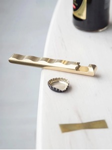 Ouvre-bouteille en laiton massif artisanal de qualité supérieure, finition antique, ouvre-bouteille en laiton massif - Product Image 4