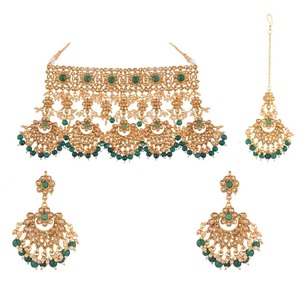 Professional Factory Made <b>Wedding</b> Wear Bridal Jewelry Sets Best Manufacturer Lightweight Multi Color Afghan Jewelry Set - Product Image 4