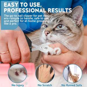 Coupe-ongles pour chat, tondeuse à griffes professionnelle pour animaux de compagnie pour chats d'intérieur, chatons, petits chiens, chiots, oiseaux, lapins, coupe-ongles sûr - Product Image 2