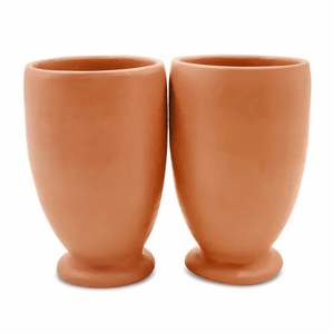 Custom Handcrafted Earthen Glazed Clay Mugs Terracotta Clay <b>Tea</b> Water and Coffee <b>Cup</b> Mini Clay <b>Cups</b> <b>Glasses</b> - Product Image 6