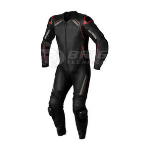 Traje de moto de cuero de alta calidad para carreras profesionales y conducción callejera, traje de moto de cuero duradero de seguridad - Product Image 6