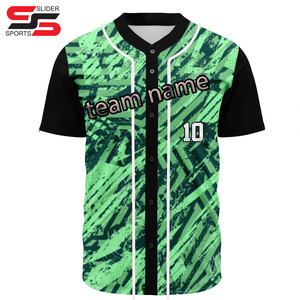 เสื้อเจอร์ซีย์เบสบอล100% ผ้าโพลีเอสเตอร์สำหรับฤดูร้อนใส่ได้ทั้งชายและหญิงเสื้อกีฬาเบสบอลมีไซส์ใหญ่ระบายอากาศได้สำหรับผู้ใหญ่และผู้เล่นซอฟต์บอล - Product Image 1