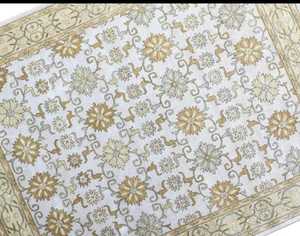 ชุดพรมปูพื้นขนสัตว์มัดมือสไตล์ตะวันออกแบบดั้งเดิมของแคทเธอรีน100% ขนสัตว์ปรับขนาดห้องได้ดีไซน์แอบสแตรกต์ - Product Image 3